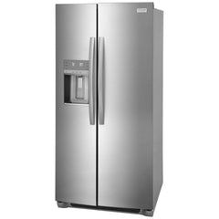 Frigidaire Gallery GRSS2352AF Side by Side Refrigerator, 33 inch Width, Ice Dispenser (Thru Door), Water Dispenser (Exterior), 22.2 cu. ft. Capacity, ENERGY STAR Certified, Stainless Steel colour