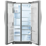 Frigidaire Gallery GRSS2352AF Side by Side Refrigerator, 33 inch Width, Ice Dispenser (Thru Door), Water Dispenser (Exterior), 22.2 cu. ft. Capacity, ENERGY STAR Certified, Stainless Steel colour