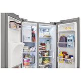 Frigidaire Gallery GRSS2352AF Side by Side Refrigerator, 33 inch Width, Ice Dispenser (Thru Door), Water Dispenser (Exterior), 22.2 cu. ft. Capacity, ENERGY STAR Certified, Stainless Steel colour