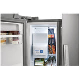 Frigidaire Gallery GRSS2352AF Side by Side Refrigerator, 33 inch Width, Ice Dispenser (Thru Door), Water Dispenser (Exterior), 22.2 cu. ft. Capacity, ENERGY STAR Certified, Stainless Steel colour