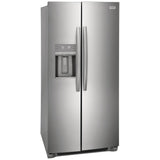 Frigidaire Gallery GRSS2352AF Side by Side Refrigerator, 33 inch Width, Ice Dispenser (Thru Door), Water Dispenser (Exterior), 22.2 cu. ft. Capacity, ENERGY STAR Certified, Stainless Steel colour