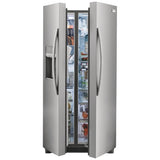 Frigidaire Gallery GRSS2352AF Side by Side Refrigerator, 33 inch Width, Ice Dispenser (Thru Door), Water Dispenser (Exterior), 22.2 cu. ft. Capacity, ENERGY STAR Certified, Stainless Steel colour