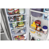 Frigidaire Gallery GRSS2352AF Side by Side Refrigerator, 33 inch Width, Ice Dispenser (Thru Door), Water Dispenser (Exterior), 22.2 cu. ft. Capacity, ENERGY STAR Certified, Stainless Steel colour