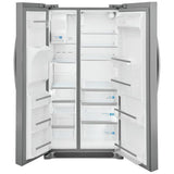 Frigidaire Gallery GRSS2652AF Side by Side Refrigerator, 36 inch Width, Ice Dispenser (Thru Door), Water Dispenser (Exterior), 25.6 cu. ft. Capacity, Stainless Steel colour