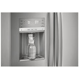 Frigidaire Gallery GRSS2652AF Side by Side Refrigerator, 36 inch Width, Ice Dispenser (Thru Door), Water Dispenser (Exterior), 25.6 cu. ft. Capacity, Stainless Steel colour
