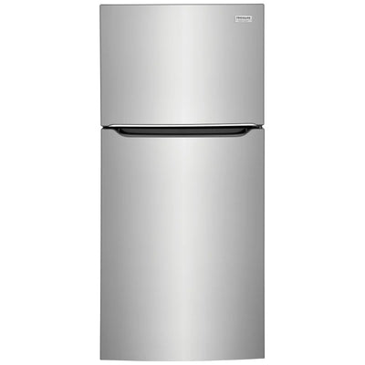 Frigidaire Gallery GRTE2055AF 顶部冷冻冰箱，30 英寸宽，能源之星认证，19.6 立方英尺容量，不锈钢颜色，CrispSeal® Plus 保鲜盒