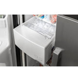 GE GSS23GGPBB Side by Side Refrigerator, 33 inch Width, Ice Dispenser (Freezer Located), Water Dispenser (Exterior), 23 cu. ft. Capacity, Black colour