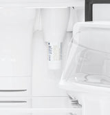 GE GSS23GGPBB Side by Side Refrigerator, 33 inch Width, Ice Dispenser (Freezer Located), Water Dispenser (Exterior), 23 cu. ft. Capacity, Black colour