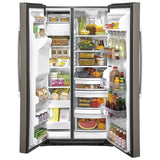 GE GSS25IMNES Side by Side Refrigerator, 36" Width, 25.1 cu. ft. Capacity, Slate Colour