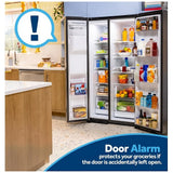 GE GSS28NYYFS Side by Side Refrigerator, 36 inch Width, Ice Dispenser (Thru Door), Water Dispenser (Exterior), 28 cu. ft. Capacity, Stainless Steel colour