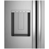 GE GSS28NYYFS Side by Side Refrigerator, 36 inch Width, Ice Dispenser (Thru Door), Water Dispenser (Exterior), 28 cu. ft. Capacity, Stainless Steel colour
