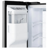 GE GSS28PYYFS Side by Side Refrigerator, 36 inch Width, Ice Dispenser (Thru Door), Water Dispenser (Exterior), 28 cu. ft. Capacity, Stainless Steel colour