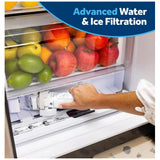 GE GSS28PYYFS Side by Side Refrigerator, 36 inch Width, Ice Dispenser (Thru Door), Water Dispenser (Exterior), 28 cu. ft. Capacity, Stainless Steel colour