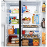 GE GSS28PYYFS Side by Side Refrigerator, 36 inch Width, Ice Dispenser (Thru Door), Water Dispenser (Exterior), 28 cu. ft. Capacity, Stainless Steel colour