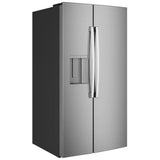 GE GSS28PYYFS Side by Side Refrigerator, 36 inch Width, Ice Dispenser (Thru Door), Water Dispenser (Exterior), 28 cu. ft. Capacity, Stainless Steel colour