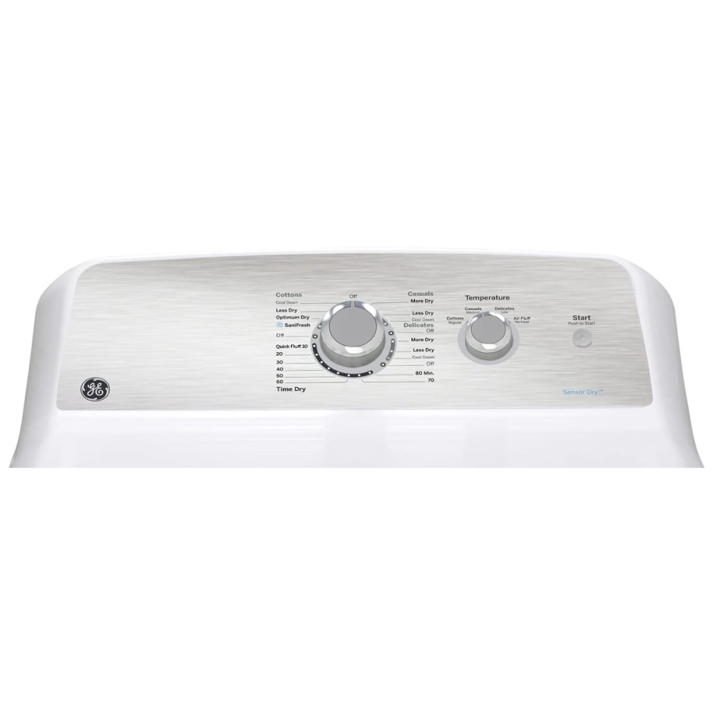 GE GTD40EBMRWS Electric Dryer