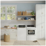 GE GTD49EBMRWS Electric Dryer, 7.2 cu. ft. Dryer Capacity, 7 Dry Cycles, 4 Temperature Settings, Vented, White colour