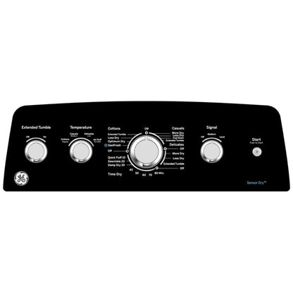 GE GTD49GBMRWS Gas Dryer, 7.2 cu. ft. Dryer Capacity, 7 Dry Cycles, 4 Temperature Settings, Steel Drum, White colour