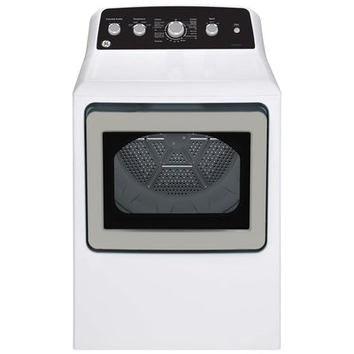 GE GTD49GBMRWS Gas Dryer, 7.2 cu. ft. Dryer Capacity, 7 Dry Cycles, 4 Temperature Settings, Steel Drum, White colour