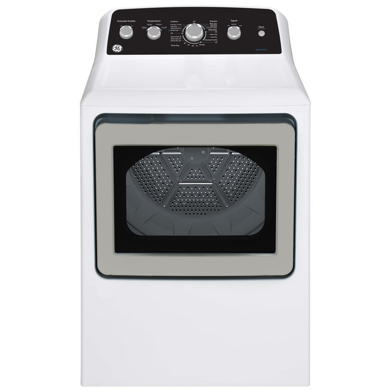 GE GTD49GBMRWS Gas Dryer, 7.2 cu. ft. Dryer Capacity, 7 Dry Cycles, 4 Temperature Settings, Vented, White colour