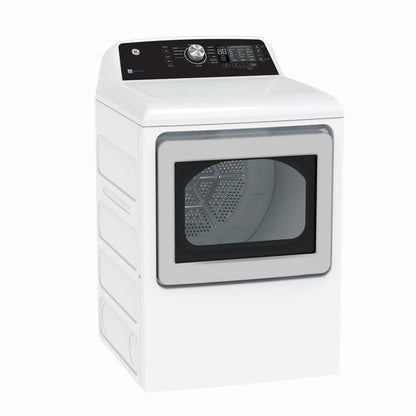 GE GTD68GBMRWS Gas Dryer, 7.4 cu. ft. Dryer Capacity, 12 Dry Cycles, 4 Temperature Settings, Steel Drum, White colour