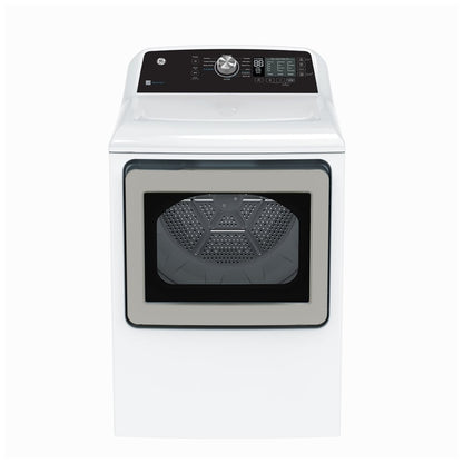 GE GTD68GBMRWS Gas Dryer, 7.4 cu. ft. Dryer Capacity, 12 Dry Cycles, 4 Temperature Settings, Steel Drum, White colour