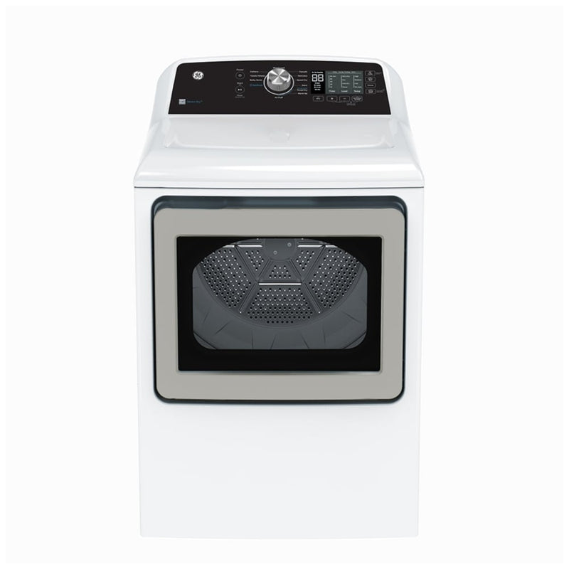 GE GTD68GBMRWS Gas Dryer, 7.4 cu. ft. Dryer Capacity, 12 Dry Cycles, 4 Temperature Settings, Vented, White colour