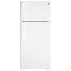 GE GTE17DTNRWW Top Freezer Refrigerator, 28 inch Width, 16.6 cu. ft. Capacity, Optional Ice Maker (Special Order), ENERGY STAR Certified, White colour