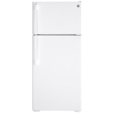 GE GTE17DTNRWW Top Freezer Refrigerator | 28" Width, 16.6 cu. ft. Capacity, White