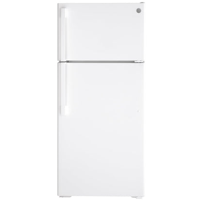 GE GTE17DTNRWW Top Freezer Refrigerator | 28" Width, 16.6 cu. ft. Capacity, White