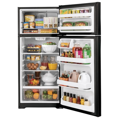 GE GTE17GTNRBB Top Freezer Refrigerator