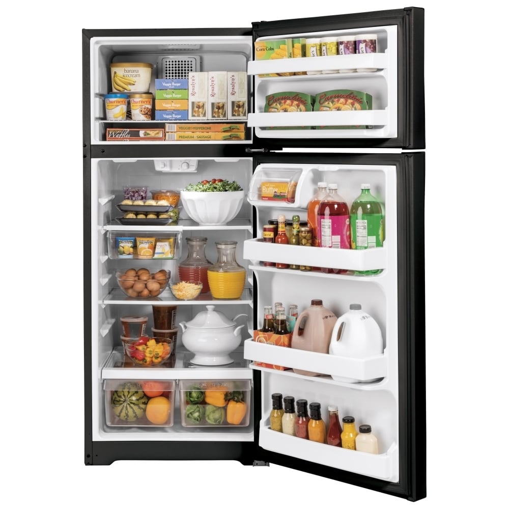 GE GTE17GTNRBB Top Freezer Refrigerator