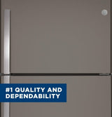 GE GTE17GTNRWW Top Freezer Refrigerator, 28 inch Width, 16.6 cu. ft. Capacity, Optional Ice Maker (Special Order), ENERGY STAR Certified, White colour