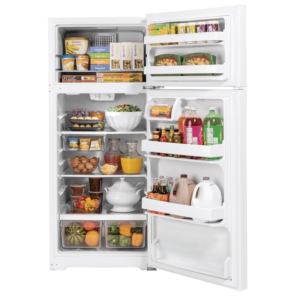GE GTE17GTNRWW Top Freezer Refrigerator