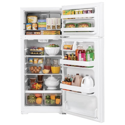 GE GTE17GTNRWW Top Freezer Refrigerator