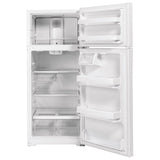 GE GTE17GTNRWW Top Freezer Refrigerator, 28 inch Width, 16.6 cu. ft. Capacity, Optional Ice Maker (Special Order), ENERGY STAR Certified, White colour