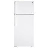 GE GTE18DTNRWW Top Freezer Refrigerator, 28 inch Width, 17.5 cu. ft. Capacity, Optional Ice Maker (Special Order), ENERGY STAR Certified, White colour