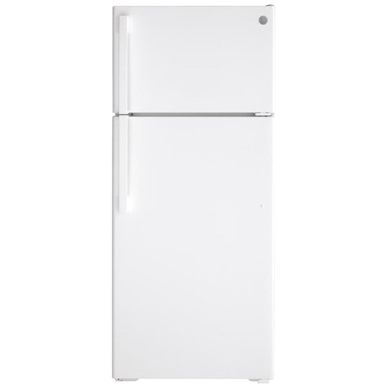 GE GTE18DTNRWW Top Freezer Refrigerator, 28 inch Width, 17.5 cu. ft. Capacity, Optional Ice Maker (Special Order), ENERGY STAR Certified, White colour