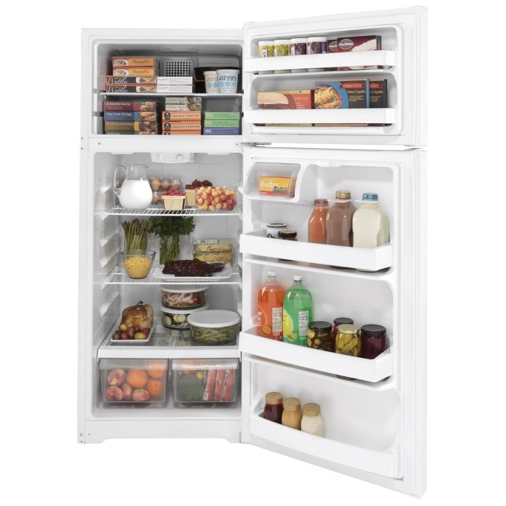 GE GTE18DTNRWW Top Freezer Refrigerator