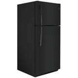 GE GTE18FTLKBB Top Freezer Refrigerator, 30 inch Width, 18 cu. ft. Capacity, ENERGY STAR Certified, Black colour