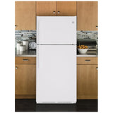 GE GTE18FTLKWW Top Freezer Refrigerator (Handle)