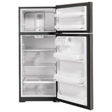 GE GTE18GMNRES Top Freezer Refrigerator, 28 inch Width, 17.5 cu. ft. Capacity, Optional Ice Maker (Special Order), ENERGY STAR Certified, Slate colour