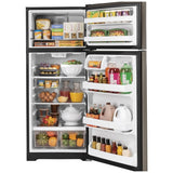 GE GTE18GMNRES Top Freezer Refrigerator, 28 inch Width, 17.5 cu. ft. Capacity, Optional Ice Maker (Special Order), ENERGY STAR Certified, Slate colour