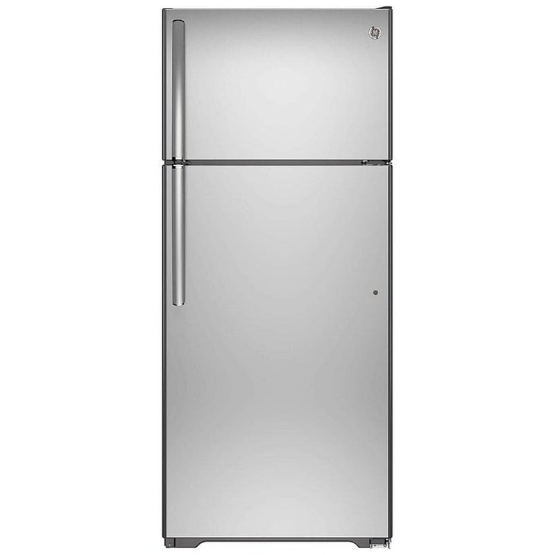 GE GTS18FSLKSS Top Freezer Refrigerator, 30 inch Width, 18 cu. ft. Capacity, Stainless Steel colour