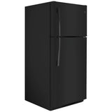 GE GTS18FTLKBB Top Freezer Refrigerator, 30 inch Width, 18 cu. ft. Capacity, Black colour