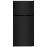 GE GTS18FTLKBB Top Freezer Refrigerator, 30 inch Width, 18 cu. ft. Capacity, Black colour
