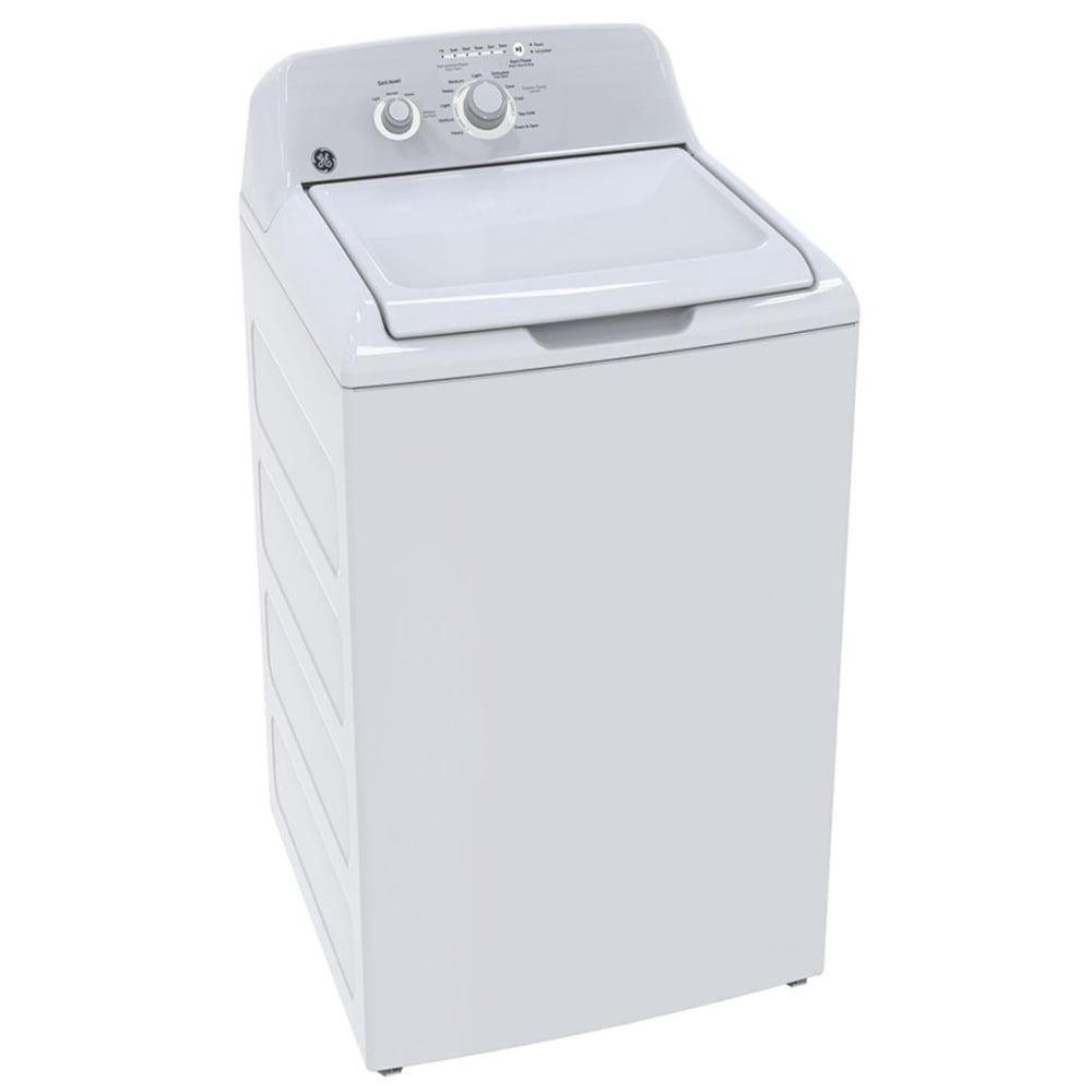 GE GTW302BMPWW Top Load Washer, 4.4 cu. ft., White, Agitator, 11 Wash Cycles, 800 RPM