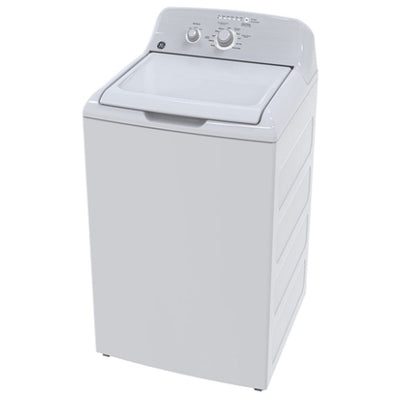 GE GTW302BMPWW Top Load Washer, 4.4 cu. ft., White, Agitator, 11 Wash Cycles, 800 RPM