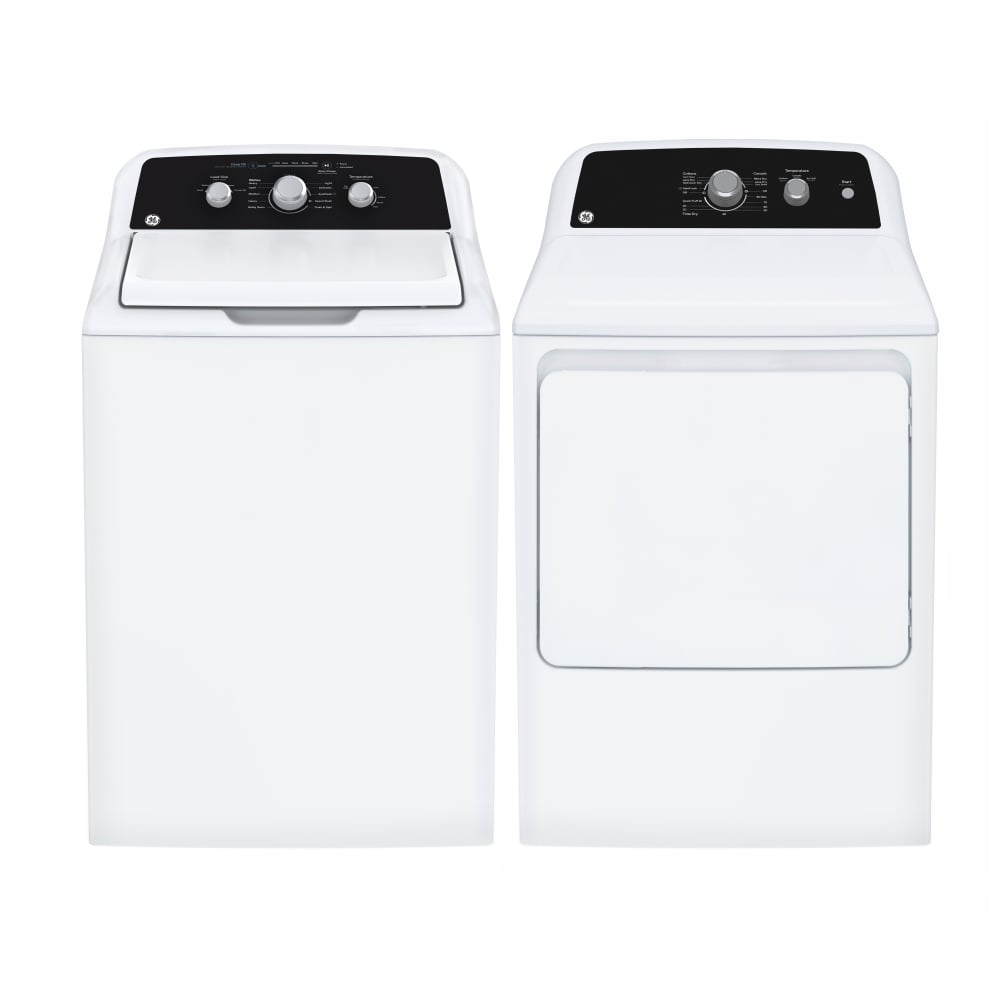 GE GTW334BMRWS Top Load Washer, 27 inch Width, 4.4 cu. ft. Washer Capacity, 800 RPM Washer Spin Speed, 12 Wash Cycles, 6 Temperature Settings, White colour