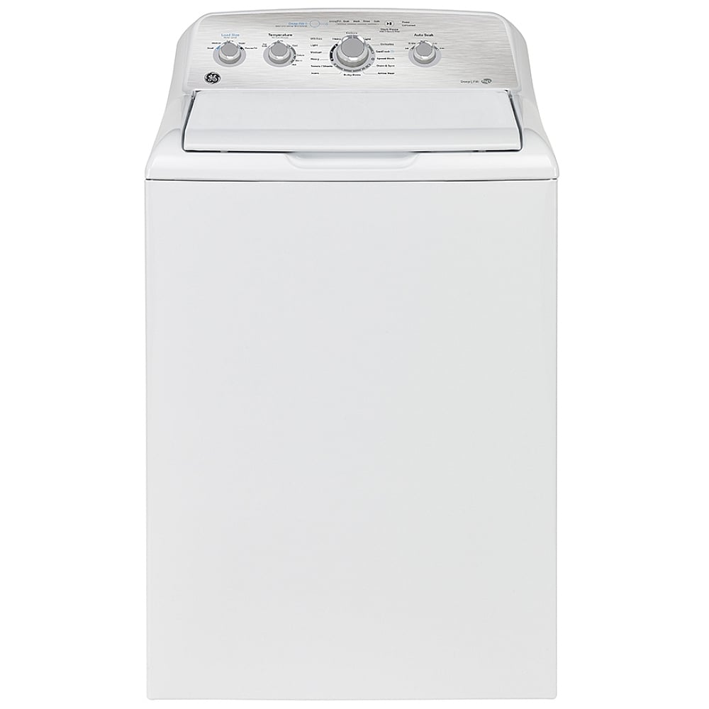 GE GTW451BMRWS Top Load Washer, 27 inch Width, Agitator, 4.9 cu. ft. Capacity